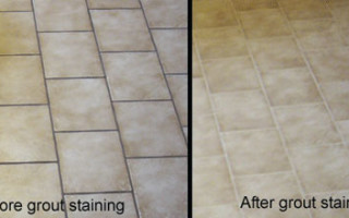 Grout Staining